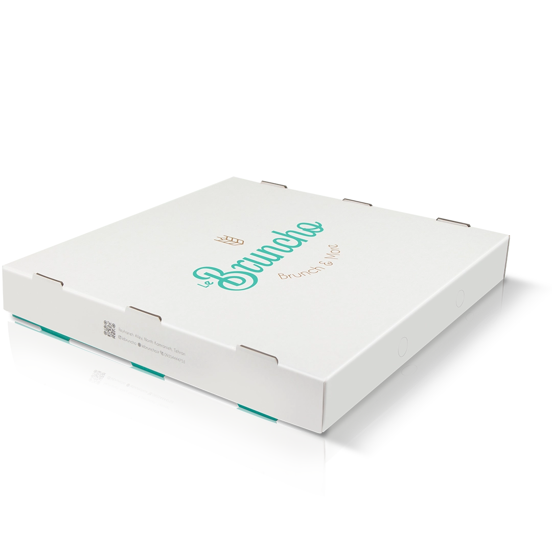 جعبه پیتزا درب دار با چاپ اختصاصی